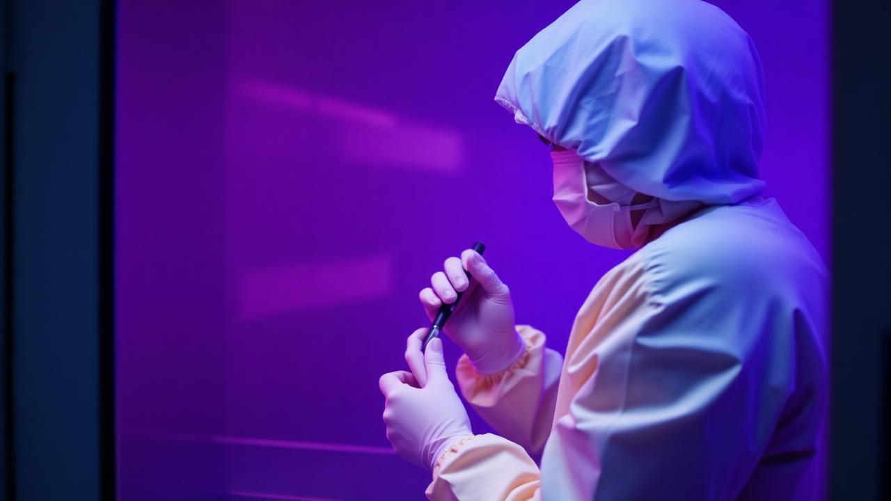 Cleanroom operator with single patient batch.